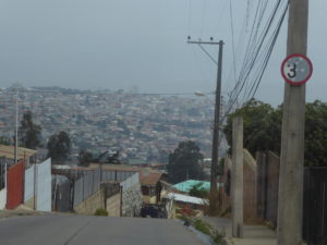 Arrivée à Valparaiso