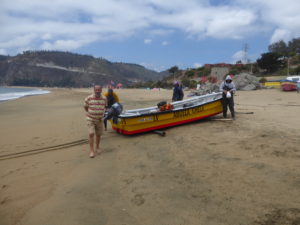 Les bateaux de pêcheurs sur la plage