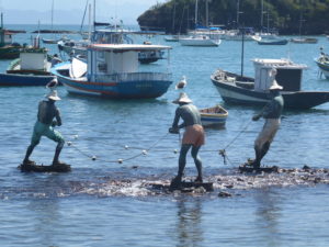 Statues de pêcheurs