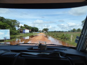 arrivée sur la piste du Pantanal : la Transpantaneira