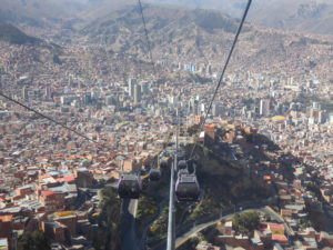 Vue du Périférique sur la ville de LA Paz