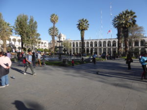 la place des armes à Arequipa