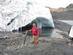 Robert devant le glacier